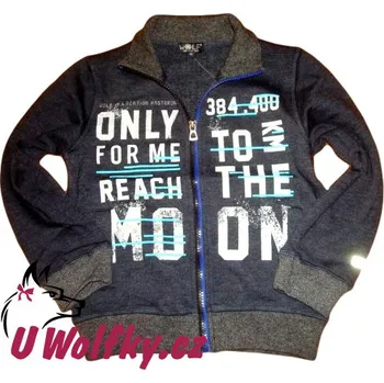 Chlapecká mikina Mikina Wolf M2543b tmavě modrá potisk