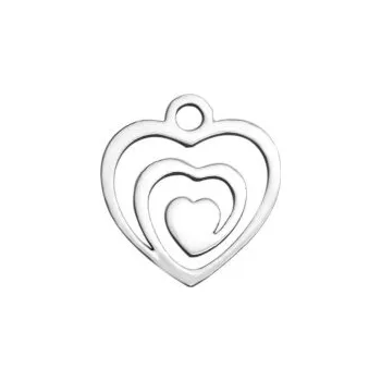 Přívěsek Přívěsek srdce 14x13mm chirurgická ocel