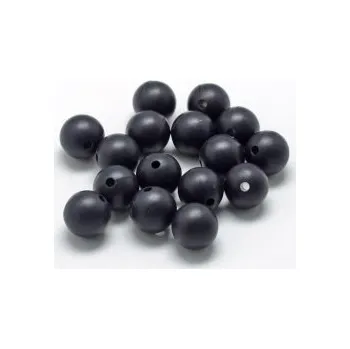 Dětské navlékací korálky Korálek silikonový černý 20mm 1ks