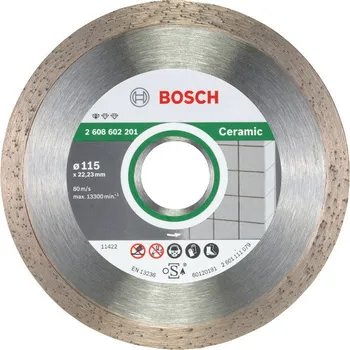 Příslušenství k brusce BOSCH diamantový dělící kotouč 115 mm STANDARD for CERAMIC - 2608602201