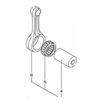 Ojnice ojniční sada originál YAMAHA YZ450F/10-13