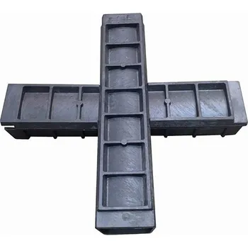 kabelová chránička Černá plastová kabelová chránička "křižovatka" - délka 80 cm, šířka 80 cm, výška 15,5 cm