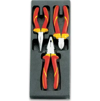 Kleště SADA KLEŠTÍ -MODEL 2424/T135 3KS V PODESTĚ Z PVC (Tvrdá přihrádka tvarovaná za tepla, se sadou nástrojů)