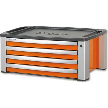 SKŘÍNKA NÁŘAĎOVÁ C39T -MODEL 3900 4 ŠUPLÍKY ORANŽOVÝ (Přenosná skříňka na nářadí s čtyřmi zásuvkami)
