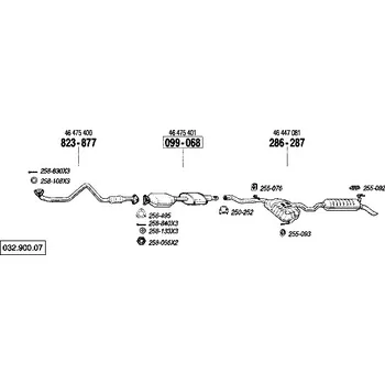 závěsná guma Bosal 255-092