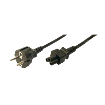 Elektrická zásuvka LOGILINK Kabel CEE 7/7 (E/F) vidlice,IEC C5 zásuvka 1,8m černá 10A