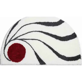 Koupelnová předložka Grund Colani 18 4040 bílá půlkruh 50 x 80 cm