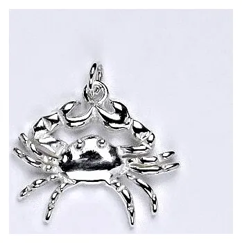 Přívěsek Zlatý přívěsek krab, přívěsek ze zlata, bílé zlato,14 kt, P 990