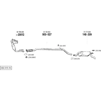 Těsnění výfuku těsnění Bosal 256-321