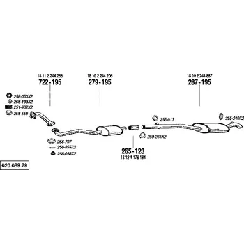 Těsnění výfuku těsnění Bosal 256-737