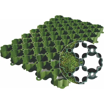 Venkovní dlažba ACO Self zatravňovací panel 586 x 386 x 38 mm, zelený 81071