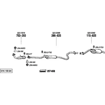 Těsnění výfuku těsnění Bosal 256-568