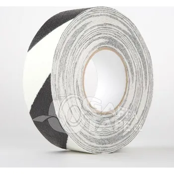 Lepicí páska Bezpečnostní páska protiskluzová černo - bílá