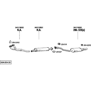 Těsnění výfuku těsnění Bosal 256-526