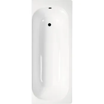 Sprchová vanička AQUALINE Smaltovaná vana ocelová bílá 1600x700x380 mm /v160x70/