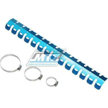 Výfuk pro motocykl Kryt výfuku Alu 2T - modrý