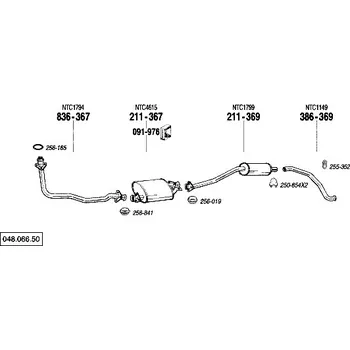 Těsnění výfuku těsnění Bosal 256-019