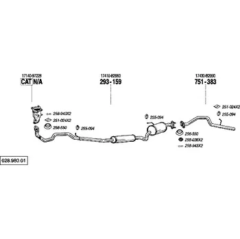 závěsná guma Bosal 255-094