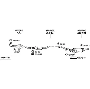 Těsnění výfuku těsnění Bosal 256-499