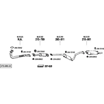 závěsná guma Bosal 255-723