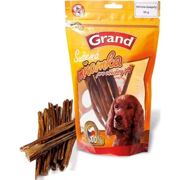 Pamlsek pro psa Grand Sušená Mňamka střívka špagety 60 g