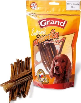 Pamlsek pro psa Grand Sušená Mňamka střívka špagety 60 g