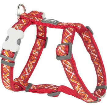 Postroj pro psa Red Dingo postroj Flanno Red