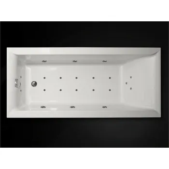 Vana Jar-Ex Hydromasážní vířivá obdélníková vana Kombi Pneu 170 x 75 cm součástí vany je odtokový komplet + čistič a konstrukce