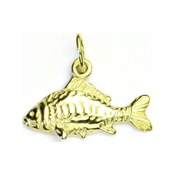Přívěsek Zlatý přívěsek, žluté zlato, kapřík, přívěsek ze zlata, kapr, P 430