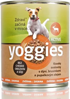 Krmivo pro psa Yoggies Zvěřinová konzerva dýně/pupálkový olej