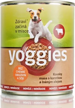 Krmivo pro psa Yoggies hovězí konzerva karotka/lněný olej