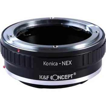 Redukce K&F Concept z objektivu Konica AR na SONY E (Umožní nasadit objektiv s bajonetem Konica-AR na fotoaparáty SONY E-MOUNT)