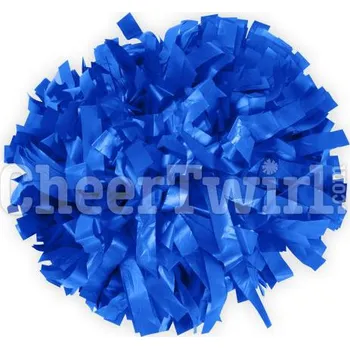 Chov hospodářského zvířete Plastový POMPON jednobarevný MODRÝ / 25 cm