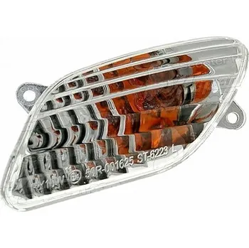 Osvětlení pro motocykl Moped91 Blinkr přední levý APRILIA SR 50 R (04-08) / SR 50 R FACTORY (04-08) komplet průsvitný