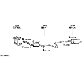 Těsnění výfuku těsnění Bosal 256-128