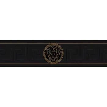Tapeta Luxusní vliesová bordura tapeta 93522-4 zlatá černá geometrická / Bordury tapety na zeď 935224 Versace 3 (0,13 x 10,05 m) A.S.Création