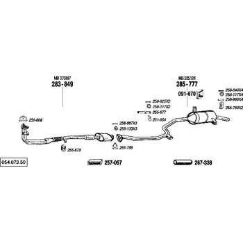 Těsnění výfuku těsnění Bosal 256-788