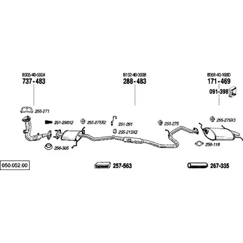 Těsnění výfuku těsnění Bosal 256-271