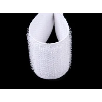 Zip Suchý zip 30 mm bílý, háčky