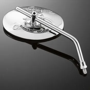 Zrcátko pro motocykl Highway Hawk Highway Hawk H91-782Y Zrcátko LTR Oval P Yamaha chrom 1ks Chrom