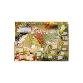 Podložka na stůl – Vinařská oblast Morava