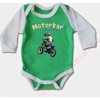 Kojenecký body Kojenecké body dlouhý rukáv - Motorkář po rodičích BD-104