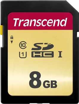 Paměťová karta Transcend SDHC 8 GB Class 10 UHS-I U1 (TS8GSDC500S)