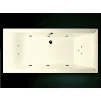 Vana Jar-Ex Hydromasážní vířívá obdélníková vana Hydro Pneu 180 x 80 cm součástí vany je odtokový komplet + čistič a konstrukce