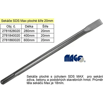 Sekáč Sekáč SDS MAX plochý 20x400mm