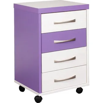 Ložnice Bradop kontejner na kolečkách Monty C054 DB - dub bordeaux