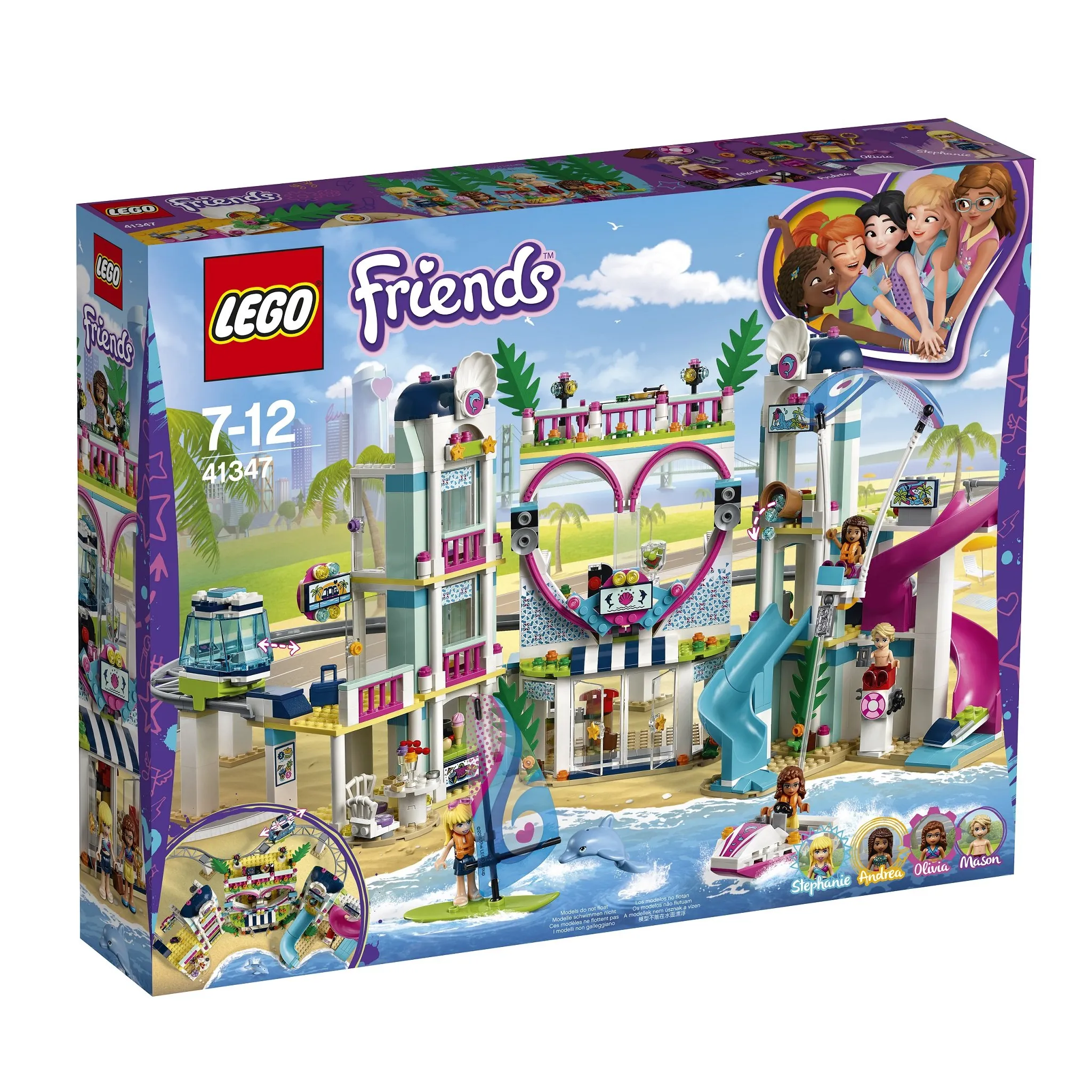 Fotografie 1 - Stavebnice LEGO LEGO Friends 41347 Resort v městečku Heartlake