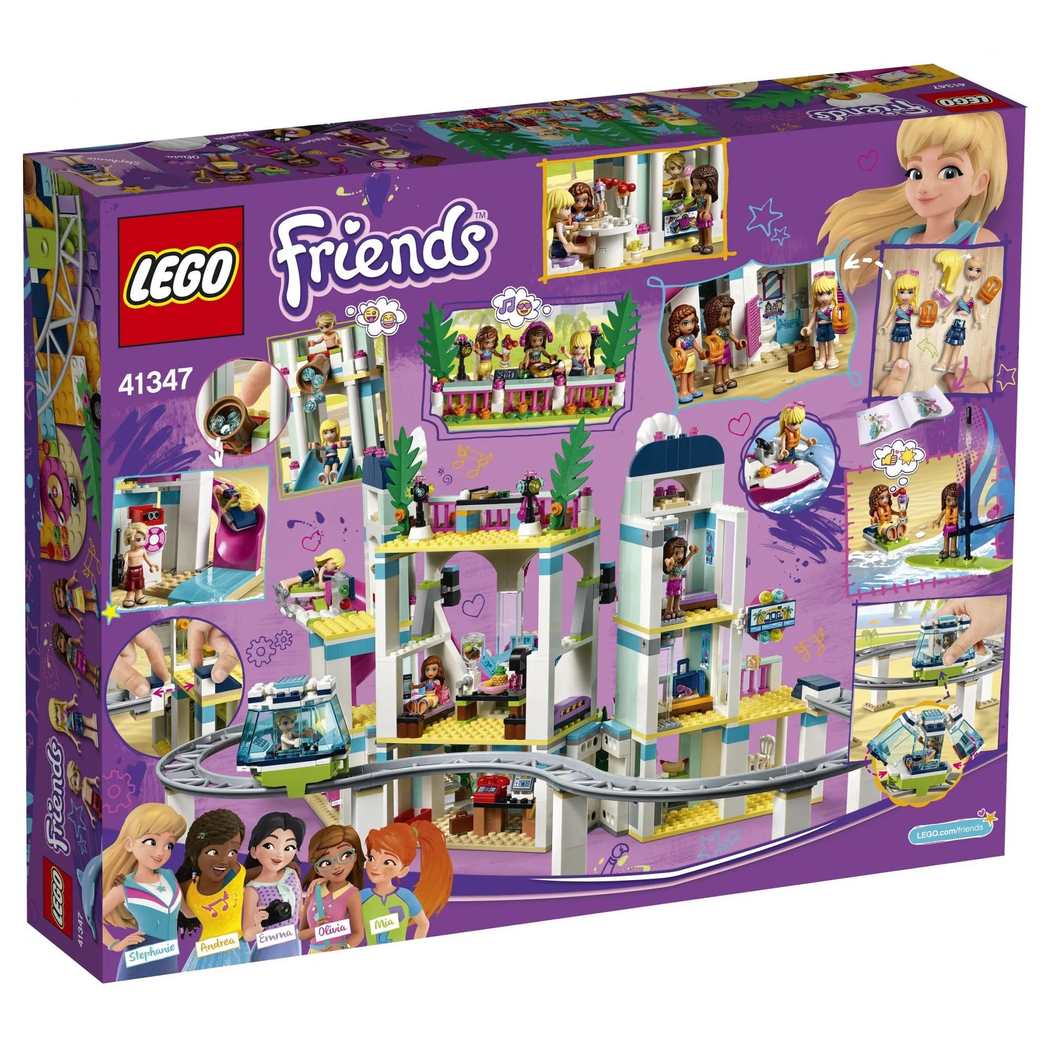 Fotografie 2 - Stavebnice LEGO LEGO Friends 41347 Resort v městečku Heartlake