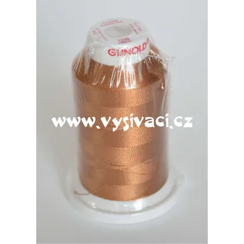 Nit vyšívací nit Gunold Sulky hnědá 1320, návin 1000m, viskóza Jednotka: 1 kón návin 1000m
