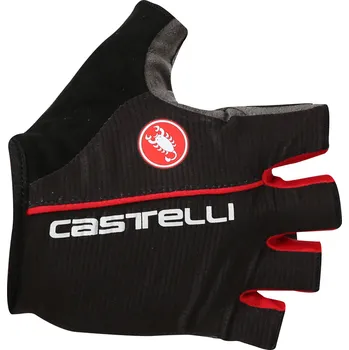 Cyklistické rukavice Castelli Circuito Glove černé/červené